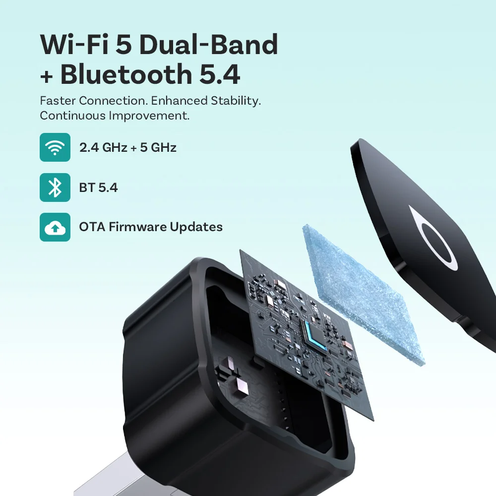 Ottocast 4-in-1 Mini Air Pro CarPlay Wireless Android Auto Adapter Video-Spiegelung Youtube Spiegel-Dongle für Airplay Miracast – Detail 1