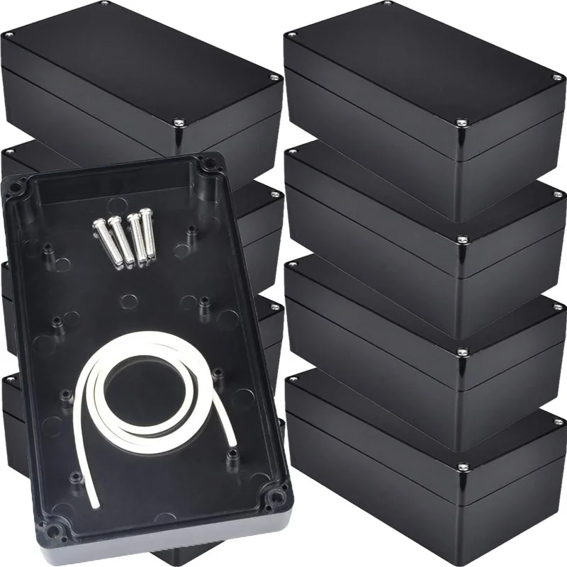 

Водонепроницаемая распределительная коробка IP66, черный пластиковый корпус для электронного проекта, уличный контейнер, принадлежности для электроинструментов, 5 размеров