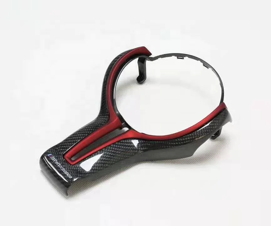 Carbon Fiber Steering Wheel Trim Cover for decoration car styling for M4 F82 F83