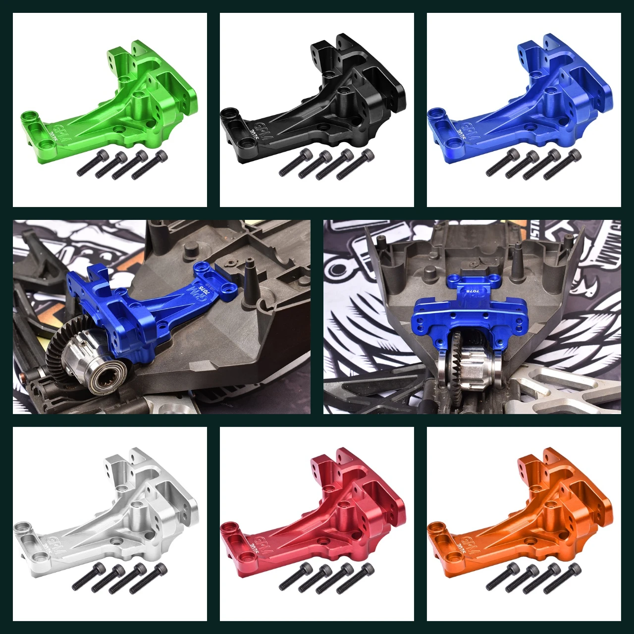 

Алюминий с ЧПУ 7075, передняя верхняя перегородка для TRAXXAS XRT 1/5 X-MAXX 6S 8S