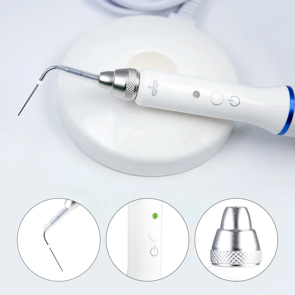 Sistema de obturación Dental de gutapercha, pluma calentada Endo con 2 puntas, equipo de laboratorio de dentista de llenado de fusión en caliente