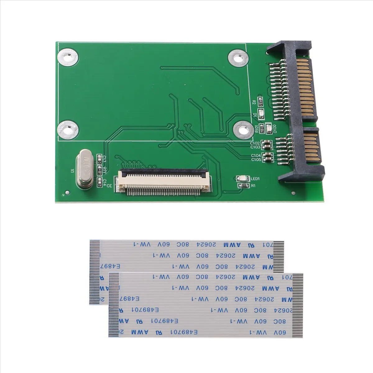 (DT37) 1.8 Inch 40Pin ZIF/CE SSD HDD Hard Disk Drive to 7+15 22 Pin SATA Adapter Converter Board