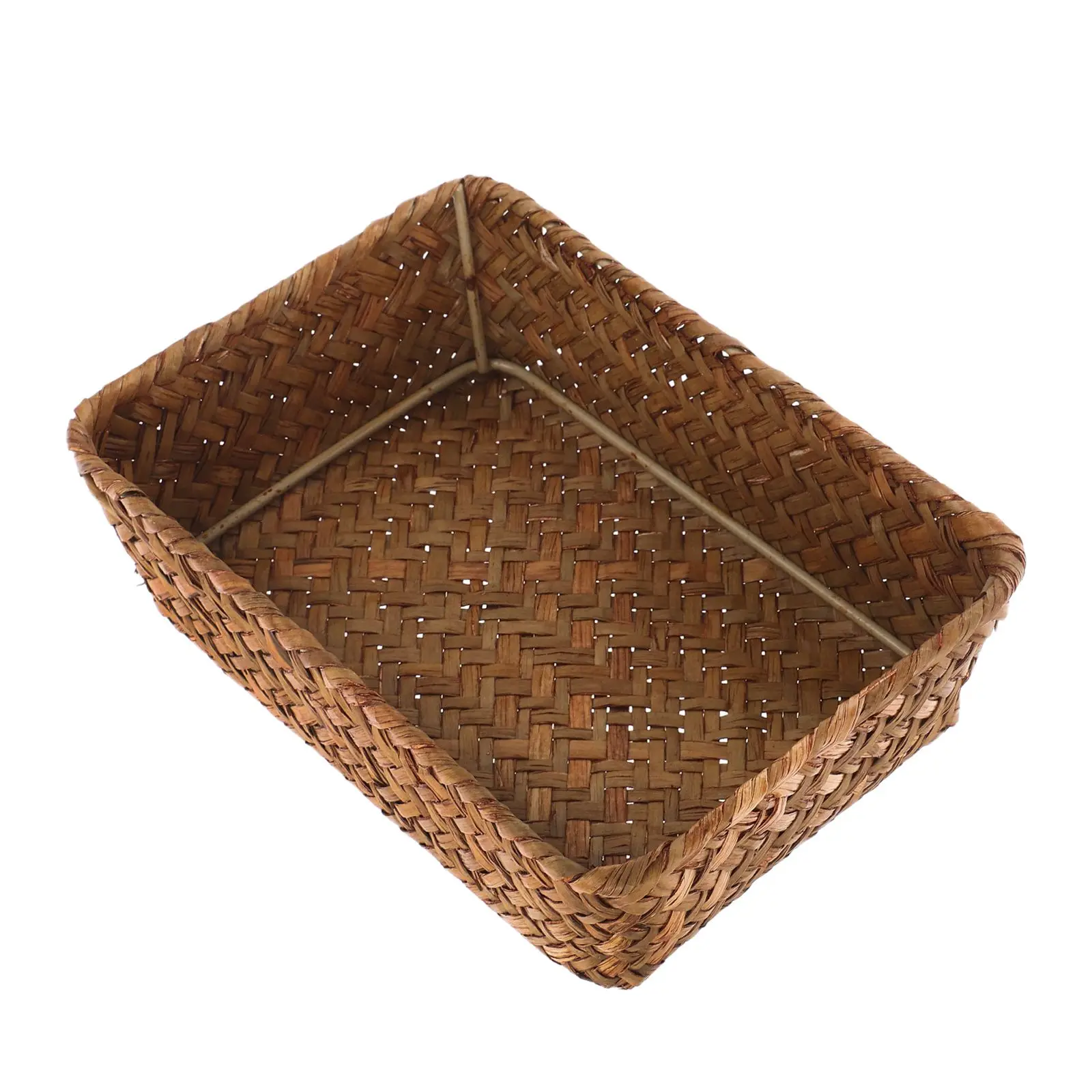 

Stylish Woven Party Basket For Kitchen And Cosmetics - Decorative Silverware Storage Basket Fork Organizer Sundries Organizer