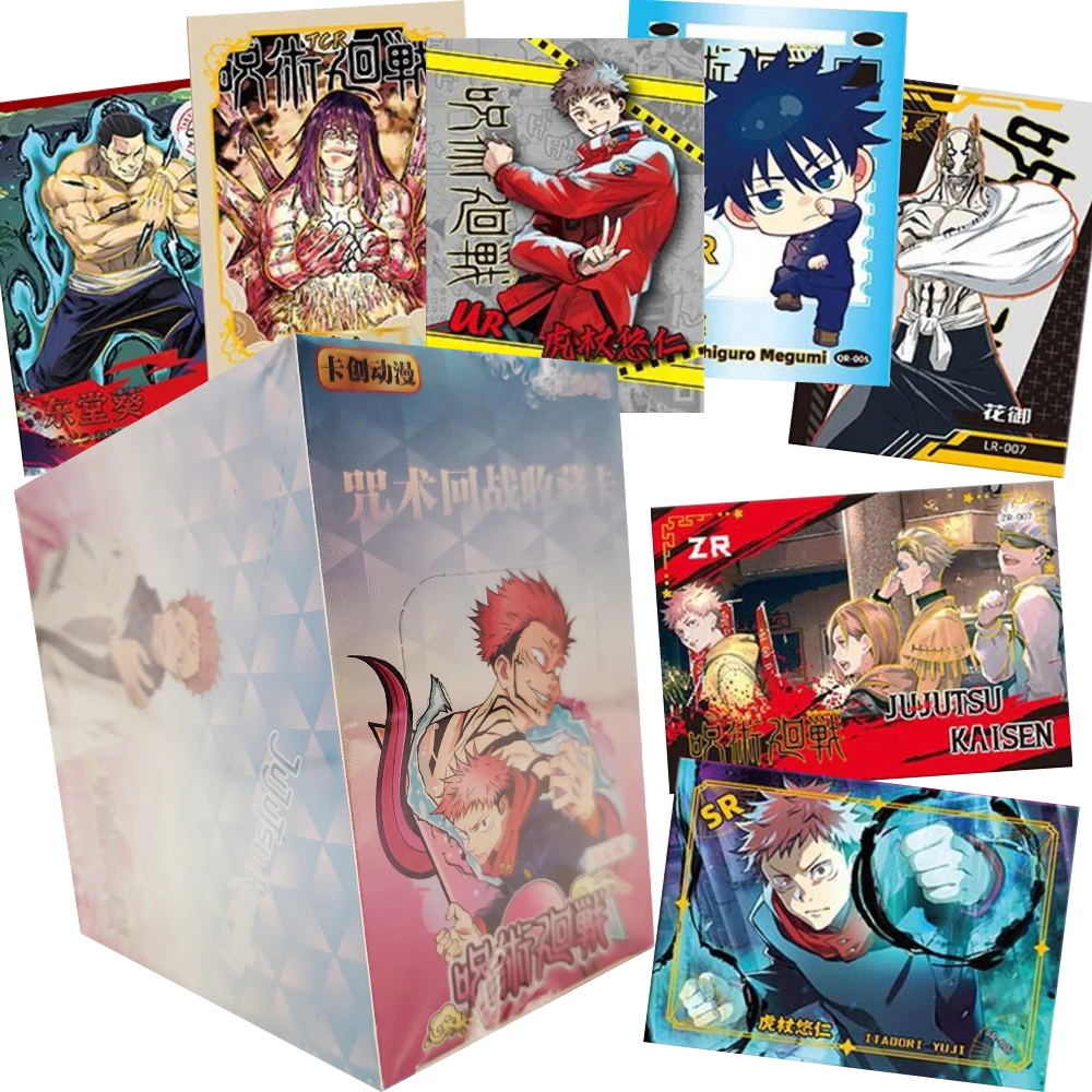 

Anime Jujutsu Kaisen Collection Cards Fushiguro Megumi Itadori Yuji Trendy Personality Peripheral Cards Children's Toys Gifts