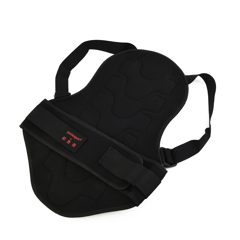 Professional Motorcycle Back Protector for Spine Safety with Comfortable Foam Backing and Adjustable Waist Strap