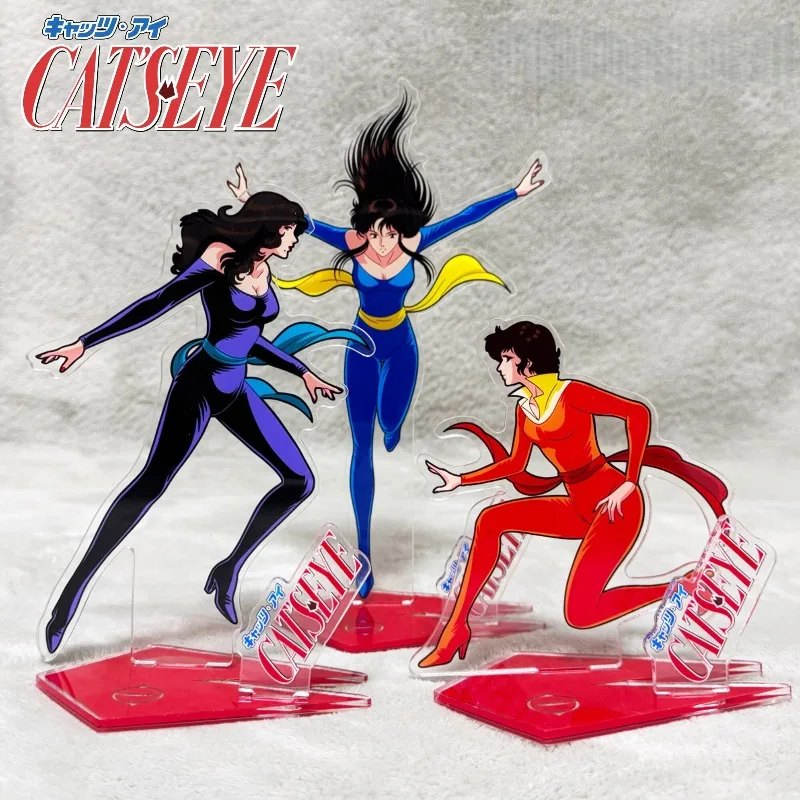 

Cat's Eye Hitomi Kisugi Anime Acrylic Character Stand Rui Kisugi Cartoon Ai Kisugi Figure Model Exhibition Ornament Decorative