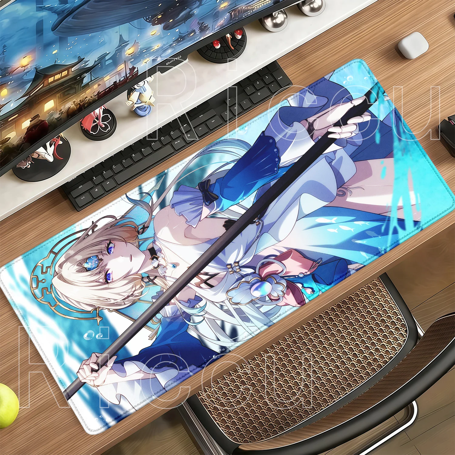 Anime Sexy Girl Pearl Honkai Star Rail HSR Mouse Pad Kawaii HD Printing Desk Mat Pc Cabinet Gaming Keyboard Xxl Large Mousepad