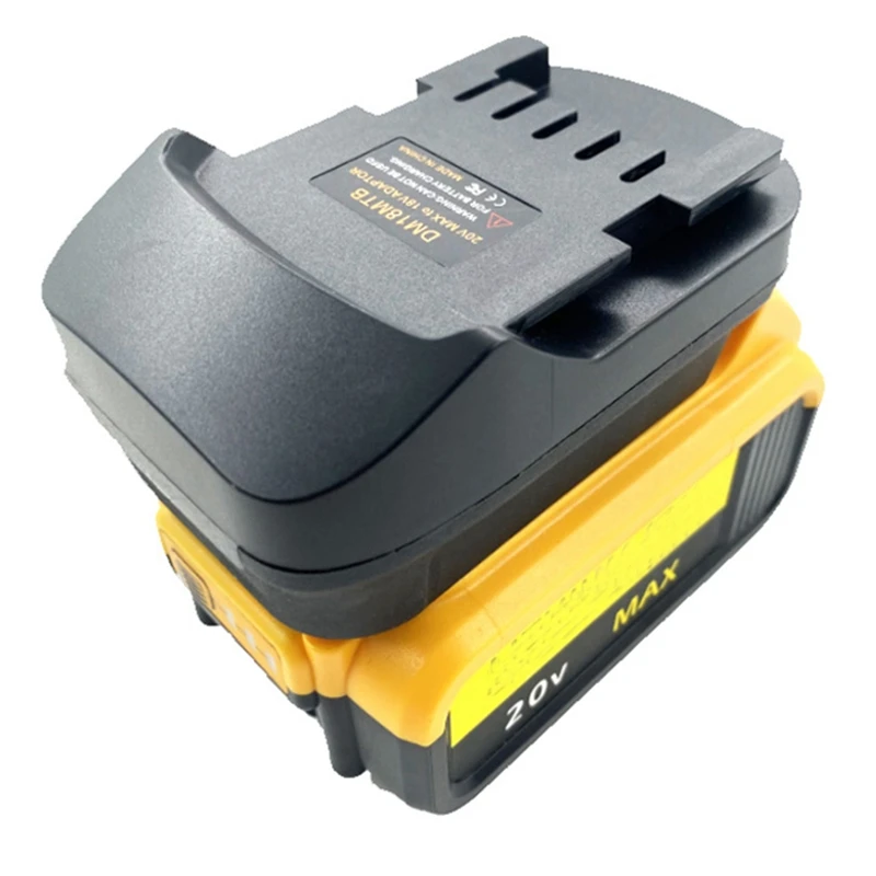 Adaptador de batería DM18MTB para baterías Dewalt/Milwaukee 18/20V, convertir a batería de litio Metabo de 18V