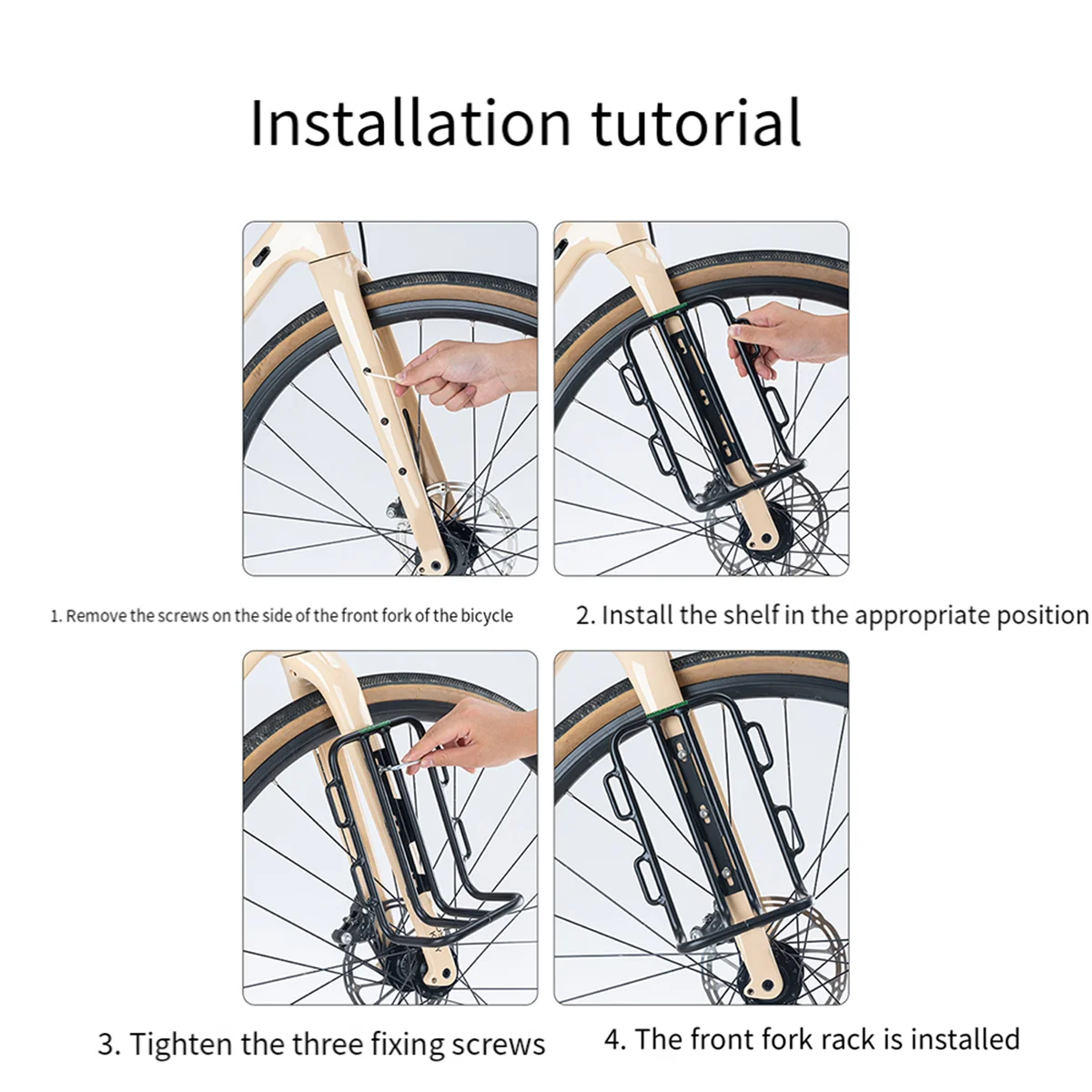 SMIEA ROCKBROS Полка для передней вилки велосипеда с сумкой для велосипедной вилки Дорожные велосипедные стойки Несущий багаж Портативная сумка для велосипеда Аксессуар