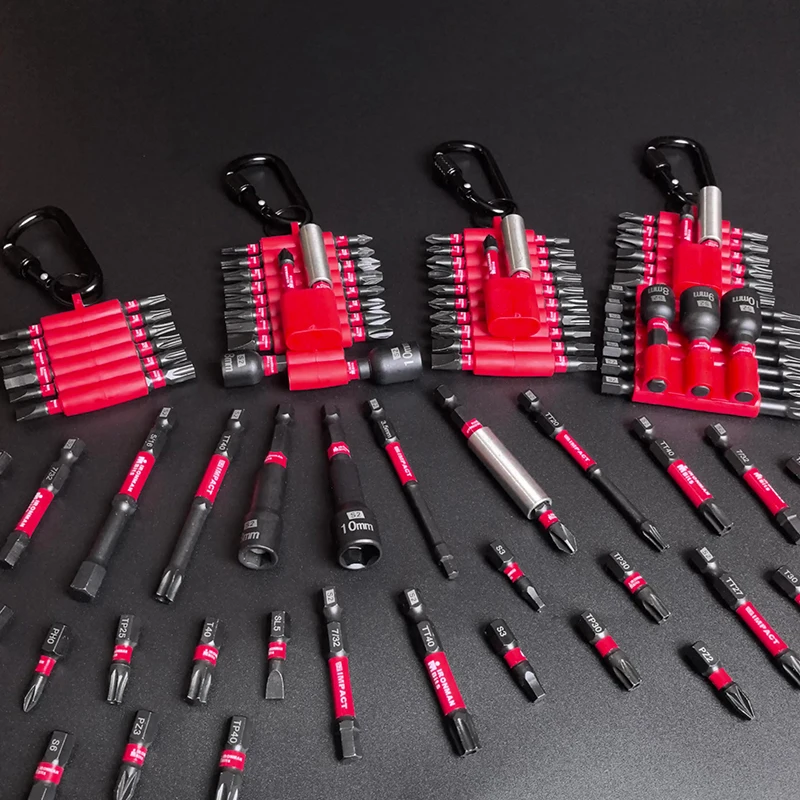 

1 Set Magnetic S2 Steel Multi Driver Bits And Bit Holder Impact Screwdriver Bits Kit With Organizer Sleeve
