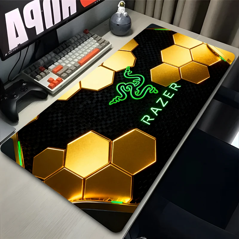 

New Mouse Pad Laptop Gaming Desk Mat PC Accessories Razer Logo HD Print Mousepad Anime Office Computer Carpet Gamer Keyboard Pad