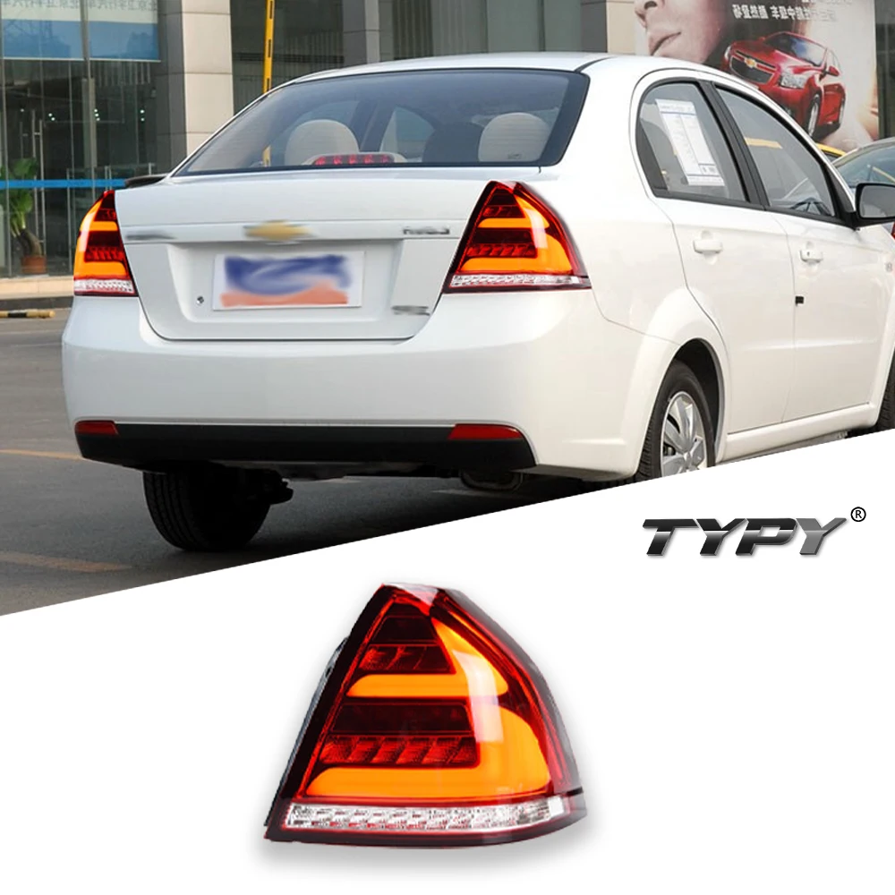 Car Tail Lamp For Chevrolet Lova Aveo Taillight 2006-2010 Upgrade Modified to New Dynamic Turn Signal Car LED Taillight Assembly