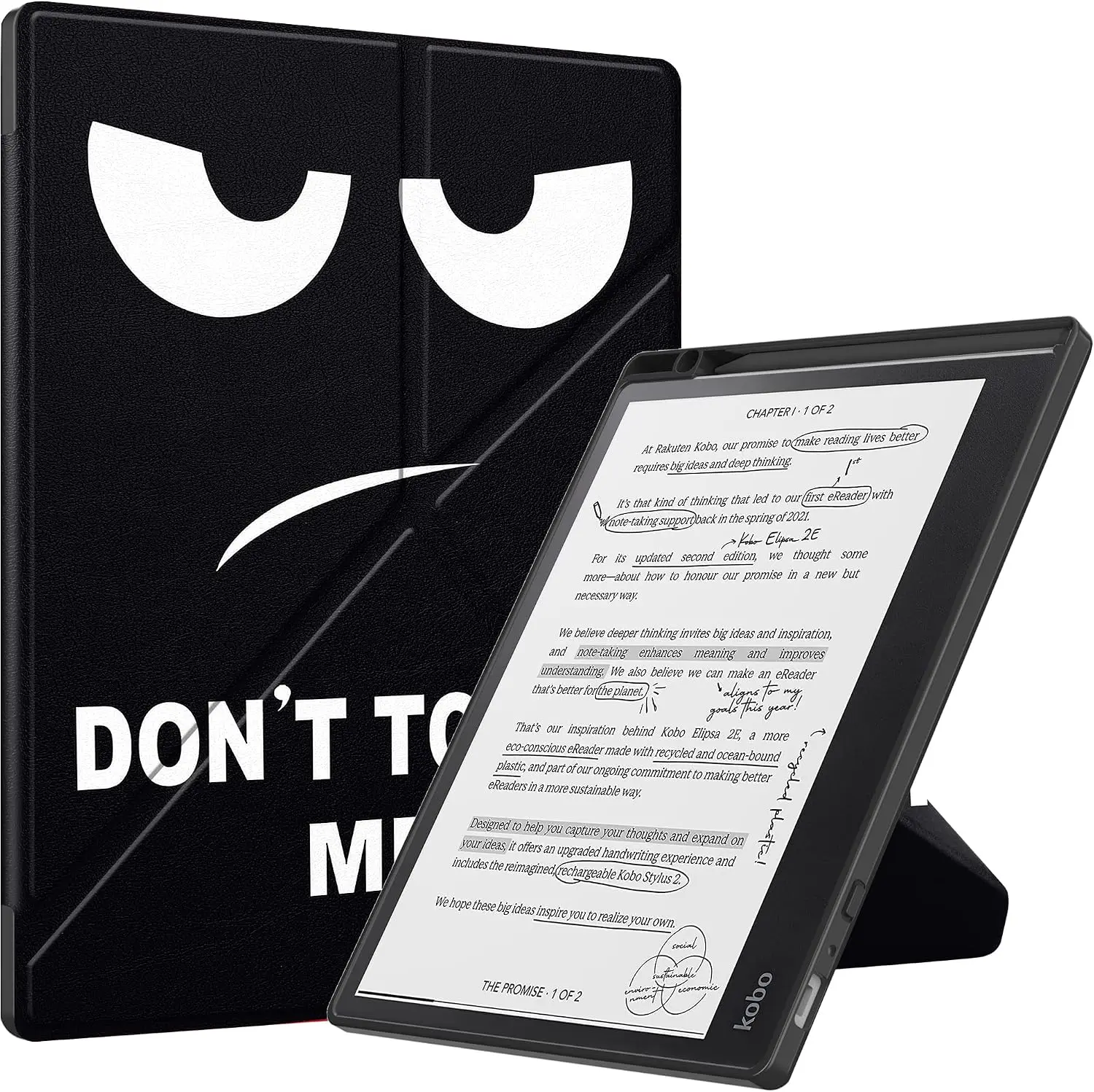 Case for Kobo Elipsa 2E 10.3 inch (Model:N605), The Lightest Leather Smart Origami Cover with Auto Wake Sleep Feature