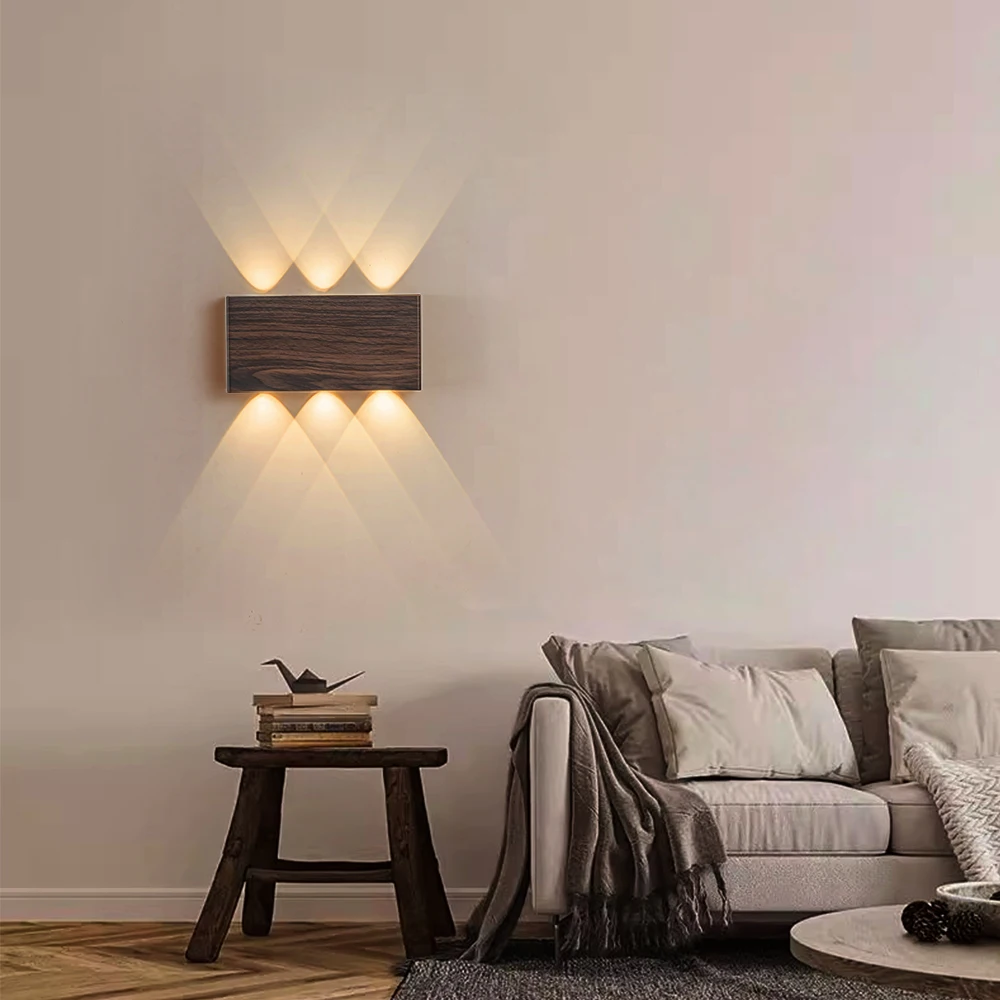 Imagem -05 - Moderno Interior e Exterior Led Wall Sconces Branco up Down Lamp Wall Mount Lights para Sala de Estar Corredor Decoração do Quarto