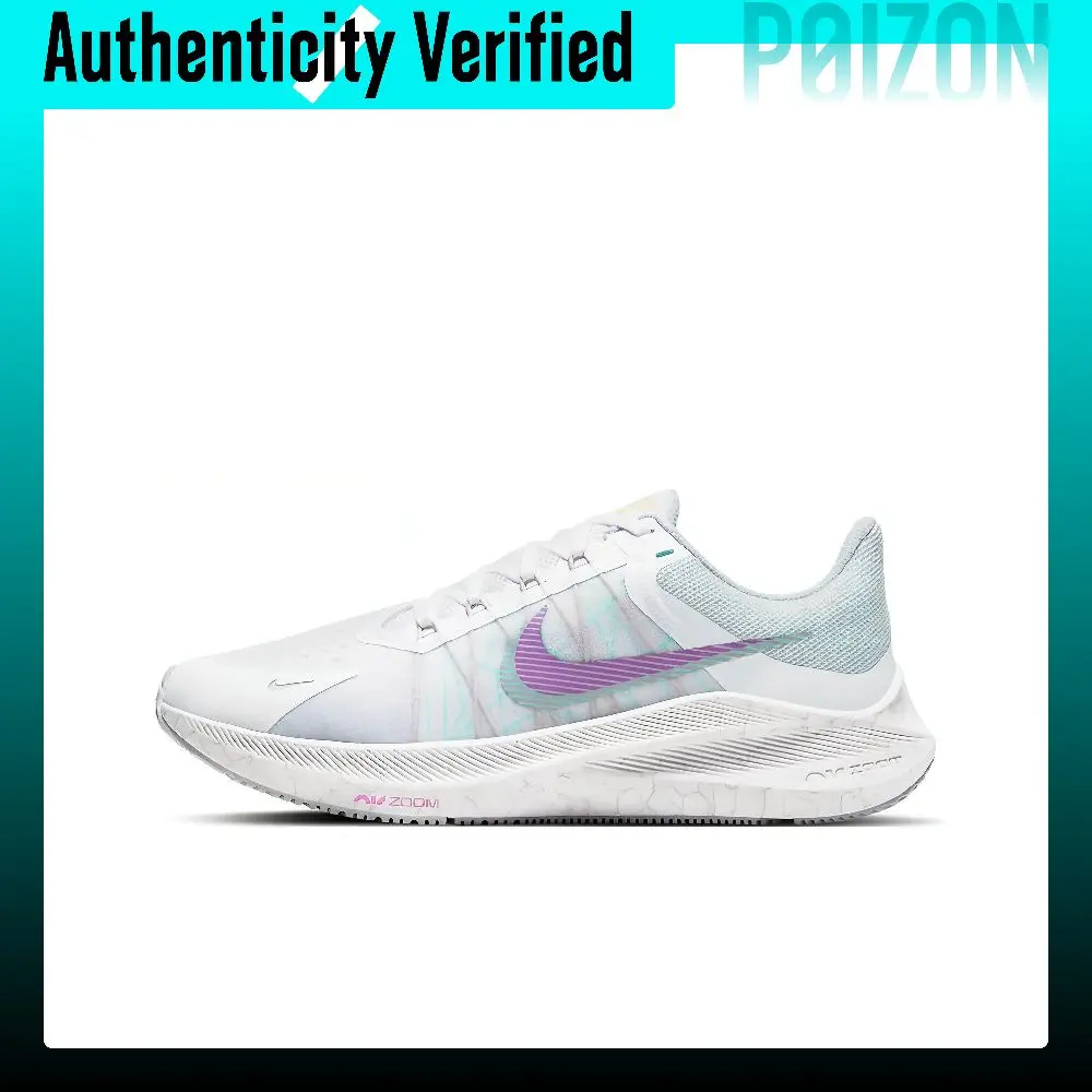 Nike Zoom Winflo 8 Running Shoes Women's Low Top White/Soccer Gray/Impact Purple/Infinite Lilac CW3421-102