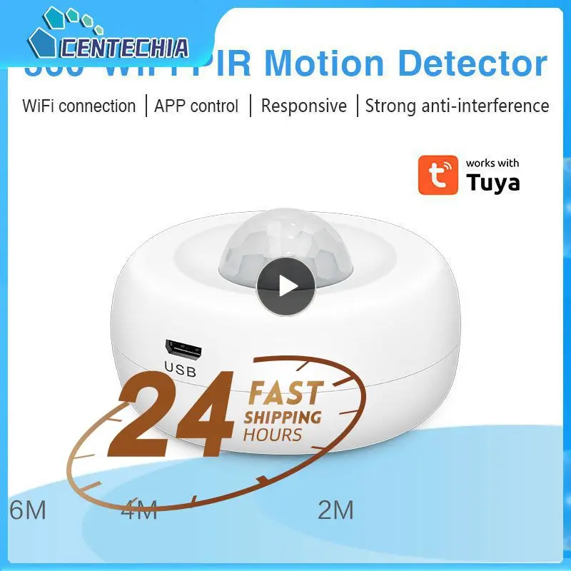 

1~10PCS Infrared Passive Detector 2 In 1 Safety Protection Alarm Pir Motion Sensor Tuya Wifi Smart Life App