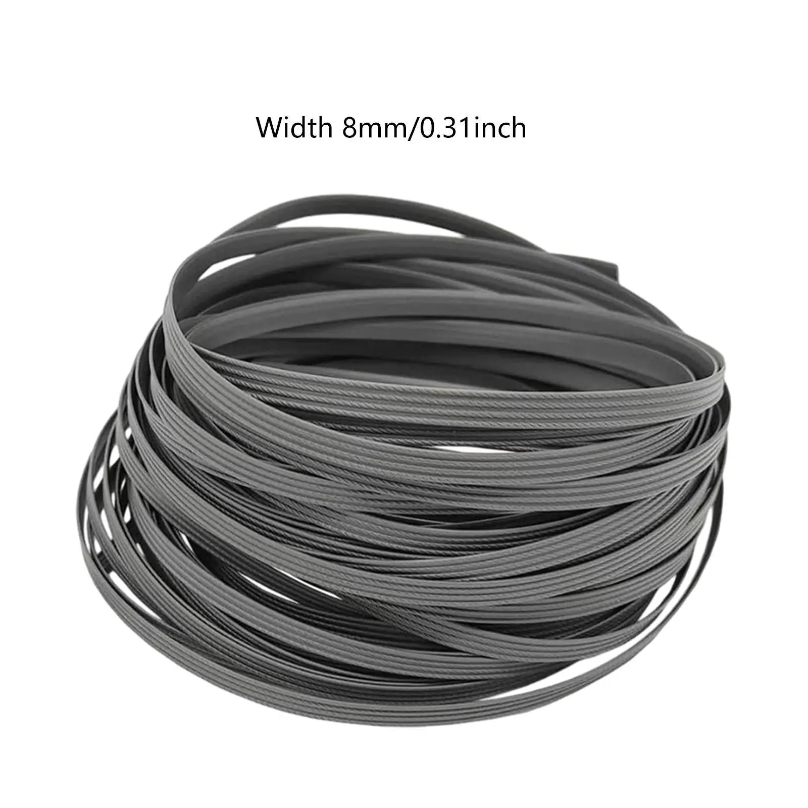 

Outdoor Woven Rattan Fixing Material Flat Plastic Wicker Strip 8mm Wide for Garden Patio Chair Table Repair Kit 120ft