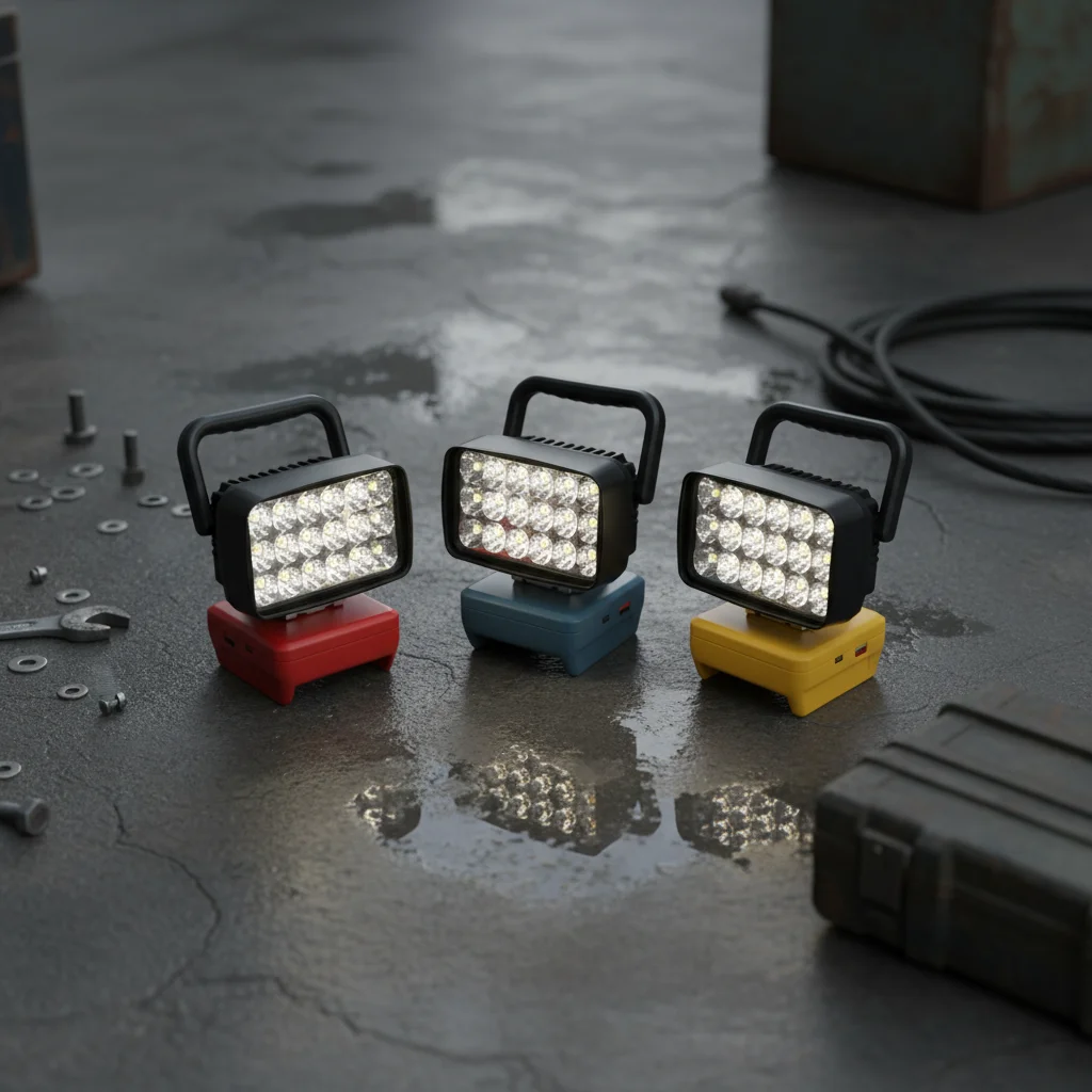 

1pc Powerful 18 LED Portable Work Light With Type-C Charging Low Voltage For Power Tools Accessories