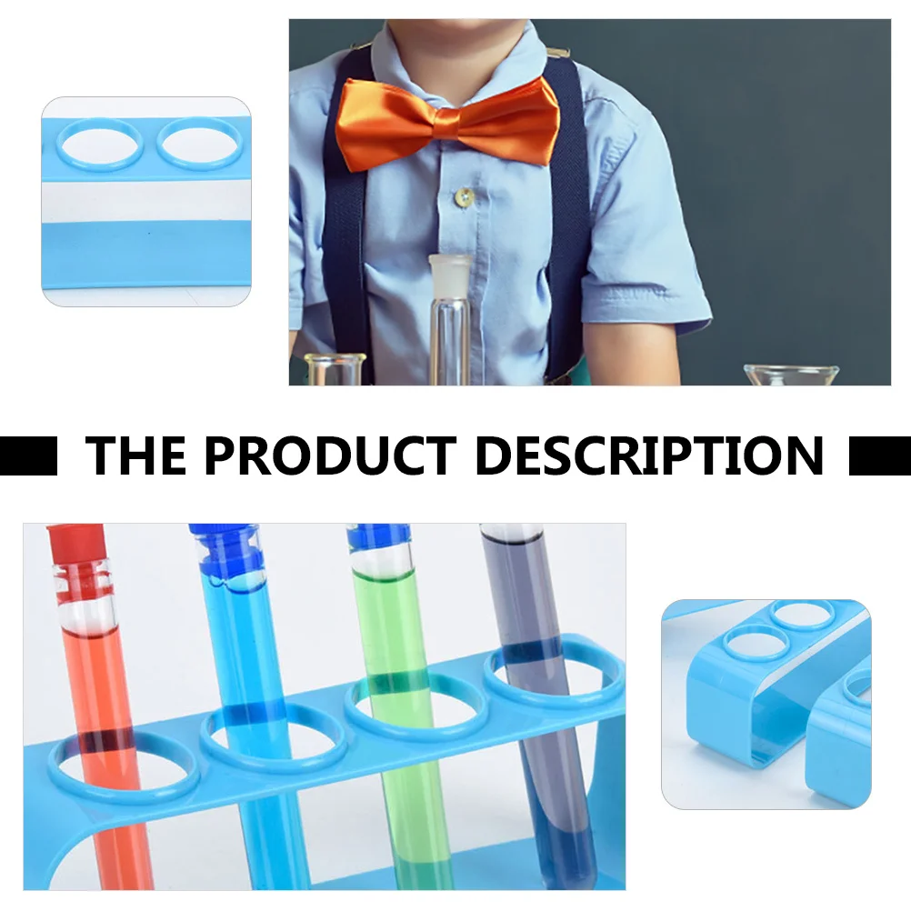 

3Pcs Test Tube Rack Plastic Storage Stand Kids Science Experiment Tube Holder Lab Organizer Kids Science Experiment Rack