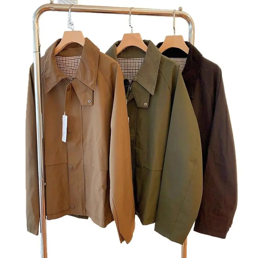 

Spring New Casual Short Jacket for Men And Women British Style Loose Raglan Sleeve Coat