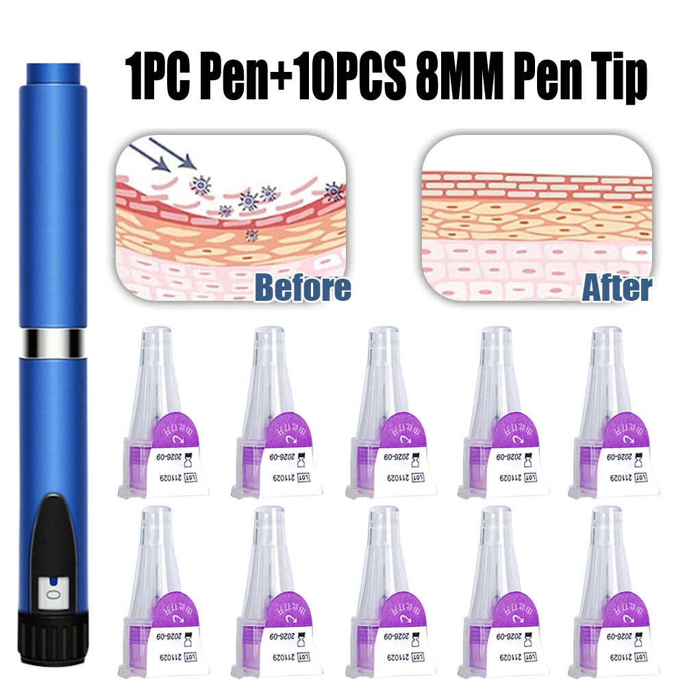 Caneta mágica para tatuagem, 10 peças, cartuchos de insulina, 3ml, garrafa cassete vazia para caneta de injeção de insulina lilly, estética médica