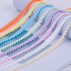 1-10 Metri Mini Colorato Perla Pompon Decorazione Palla Nappa Nastro Cucito Pizzo Tessuto Lavorato A Maglia Fatti A Mano Accessori Artigianali FAI DA TE