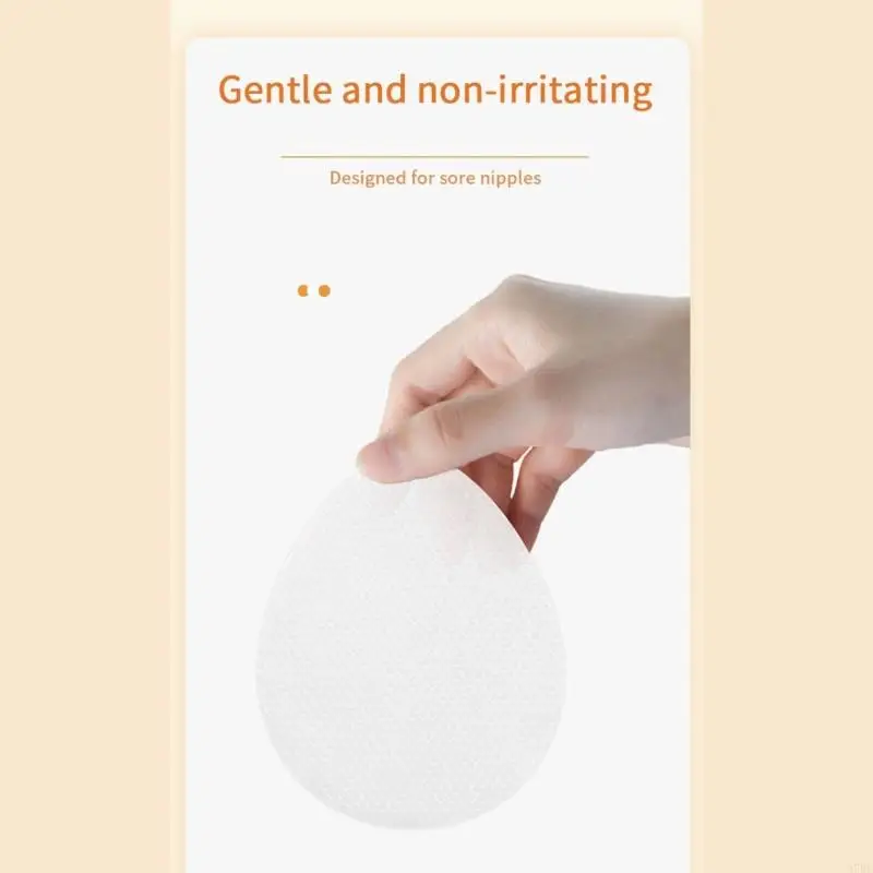 97BE Cooling Hydrogel Nursing Pads 10pcs/box Lactation Comfort for Sensitive Skin Reusable Moisturizing Nipple Protections