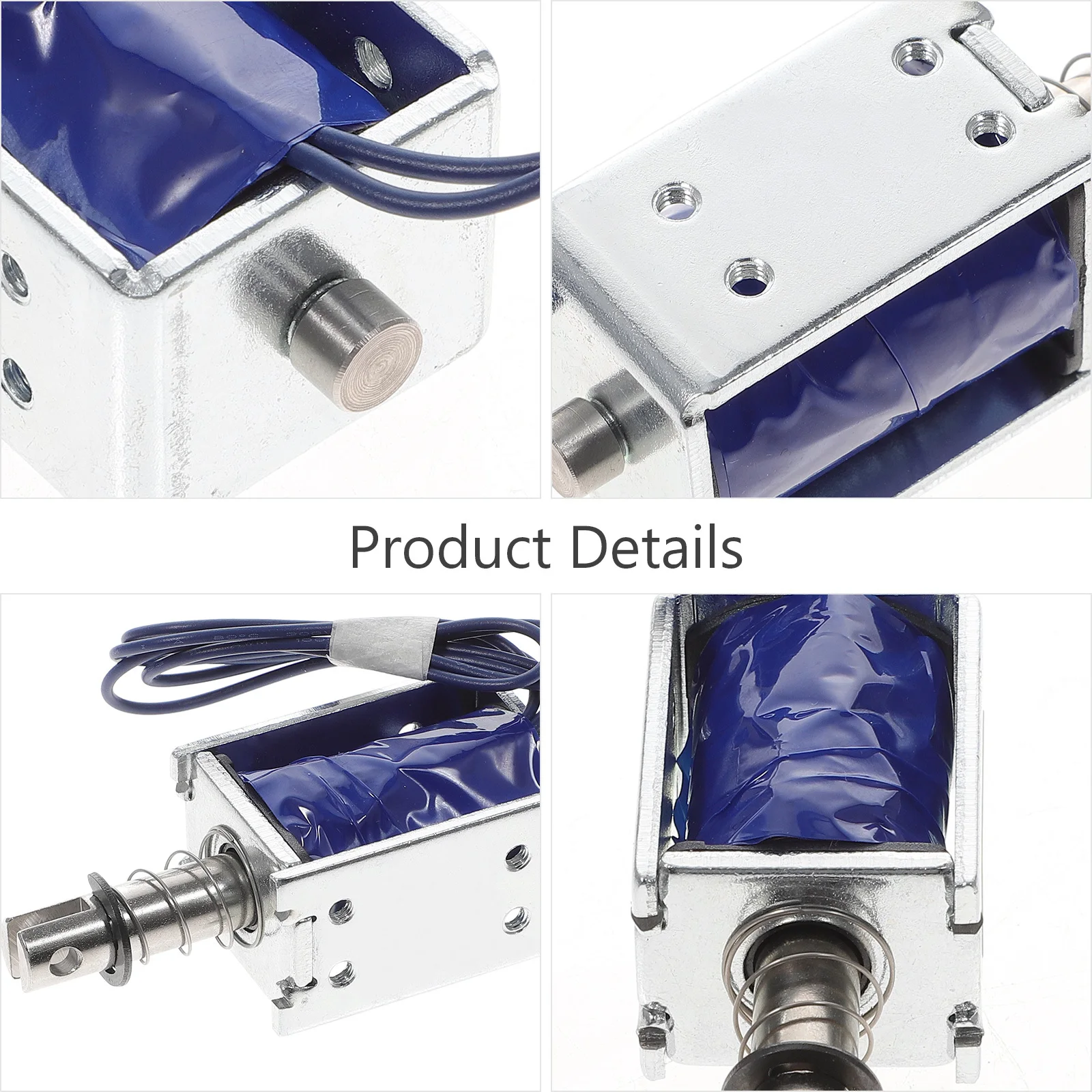 

12 В 1,2 А высокоточный соленоидный электромагнит с сильной адсорбцией, длительный срок службы, 500000 циклов, линейный привод постоянного тока для продажи