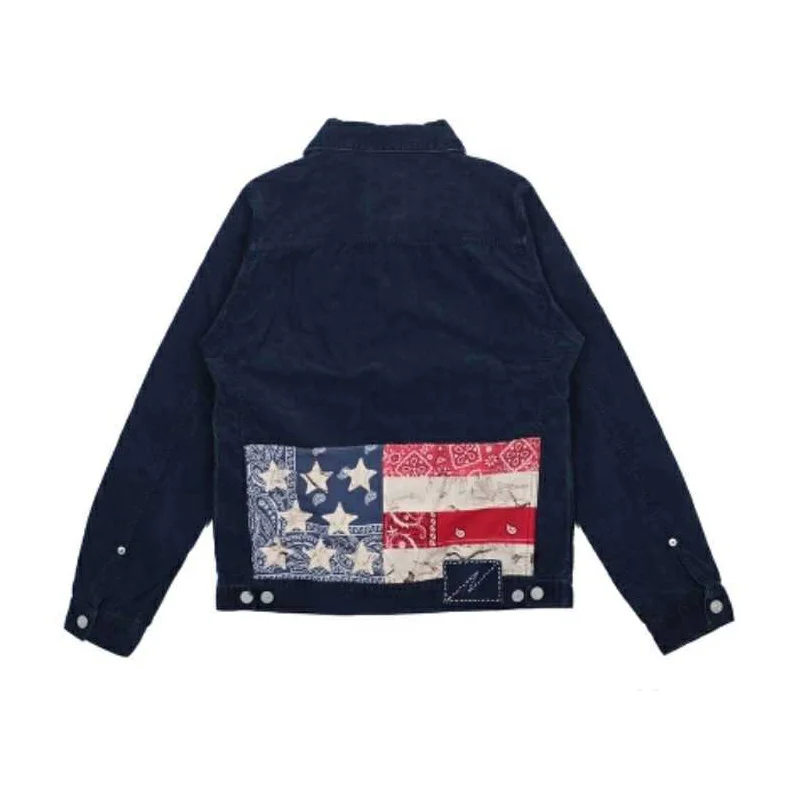 VISVIM FIL 20SS ICT 101 JKT Japanese trendy Nakamura corduroy flag blue dyed vintage jacket