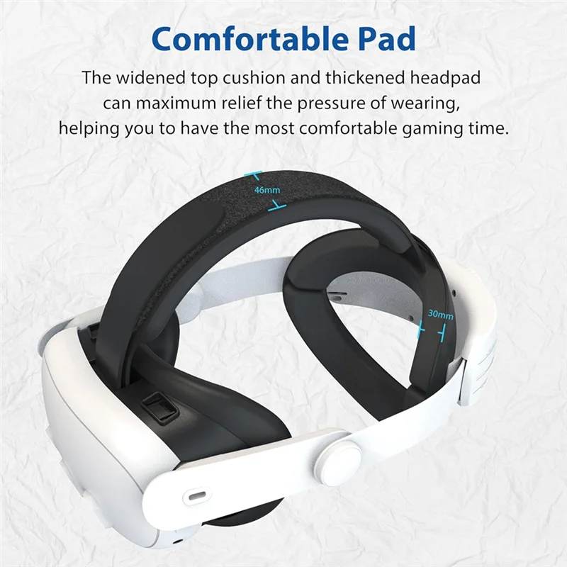 AEF7-Head Strap Accessories Compatible For Quest 3 DOBEWINGDELOU Replacement Elite Strap For Enhanced Comfort Adjustable