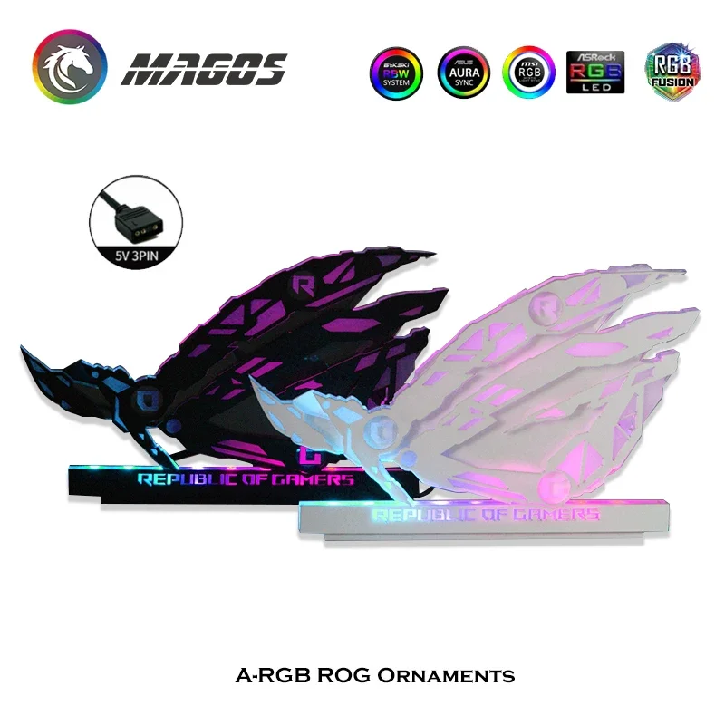 Modding Mechanical Eye  M/B 5V ARGB SYNC,Computer Case RGB Hand-Made Ornaments Gamers, ROG Brand Faith Gift,