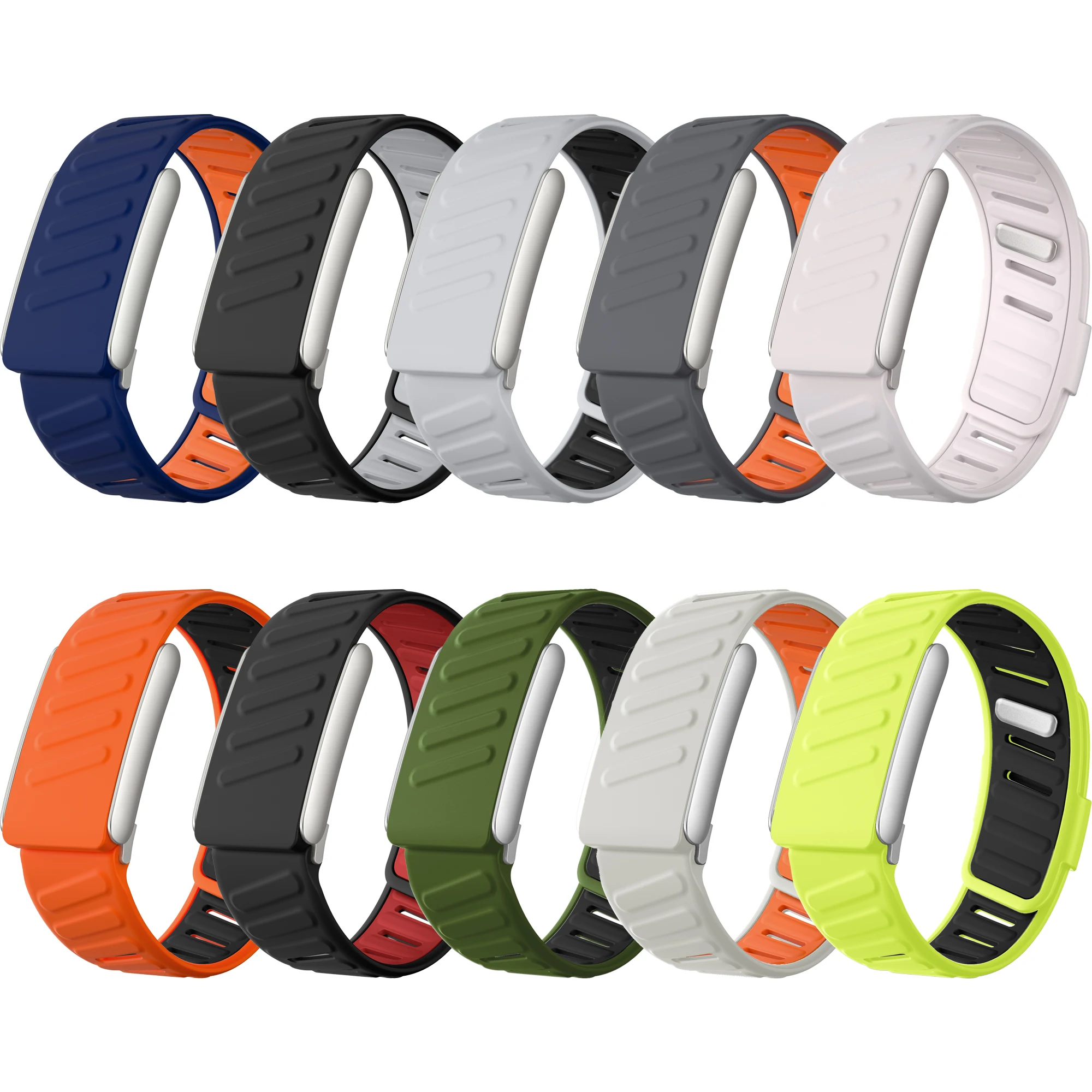Mehrfarbiges CR7-inspiriertes Silikonarmband für WHOOP 5.0, wasserdicht, atmungsaktiv, weiches Sport-Ersatz-Uhrenarmband
