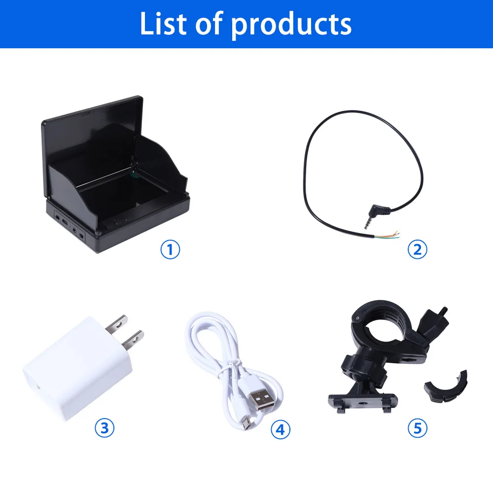 4.3 Inch Screen Underwater Fishing Monitor IPS Display Night Vision Underwater Fish Finder Monitor LCD Sun Visor