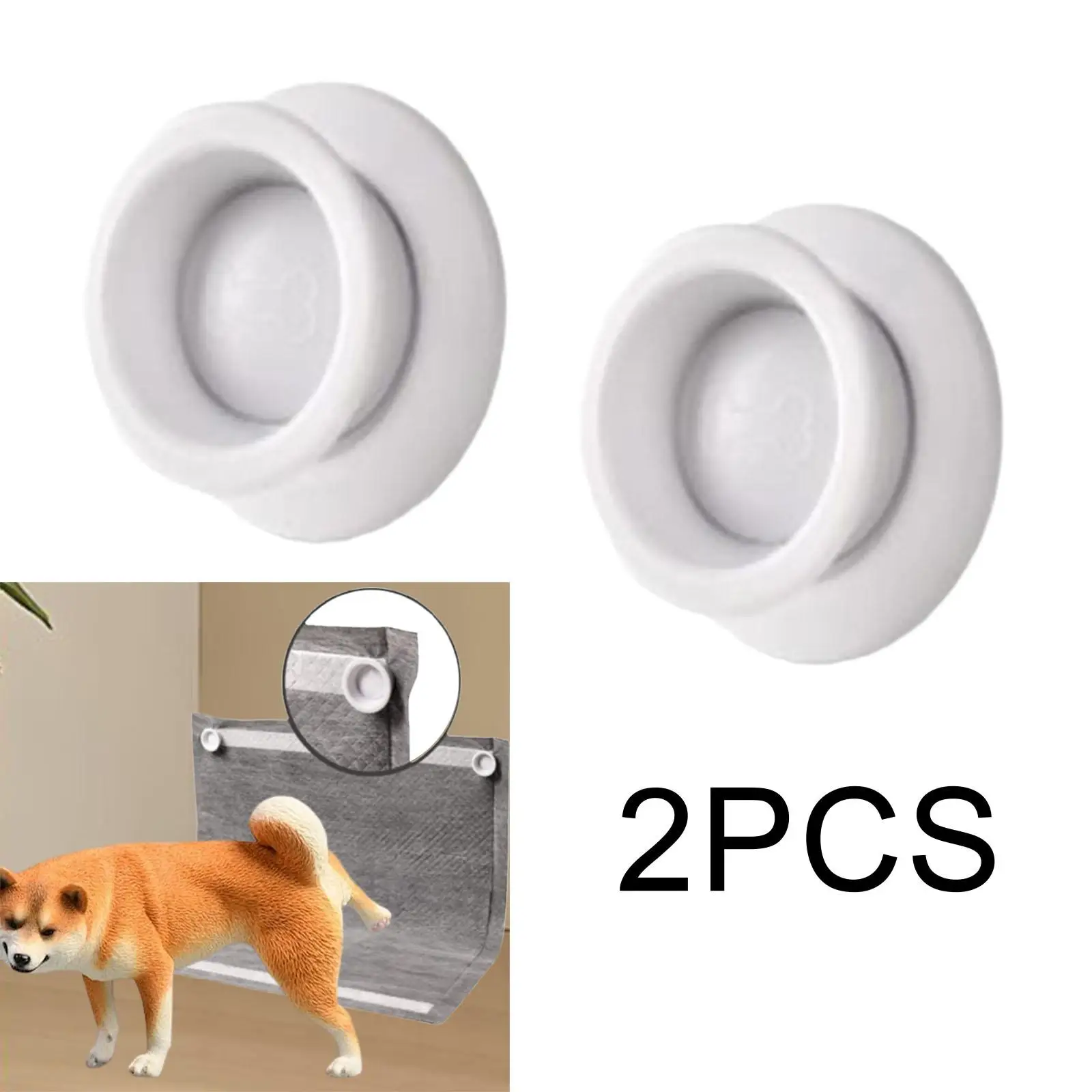 2 Pieces Pee Pad Holder for Dogs Strong Stick Dog Training Fixed Buckle