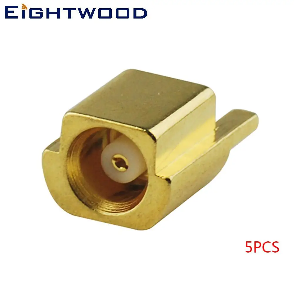 

Eightwood 5 шт. MCX Jack Female End Launch Edge PCB Mount Позолоченный RF коаксиальный разъем-адаптер для WLAN GPS PC/LAN Automotive