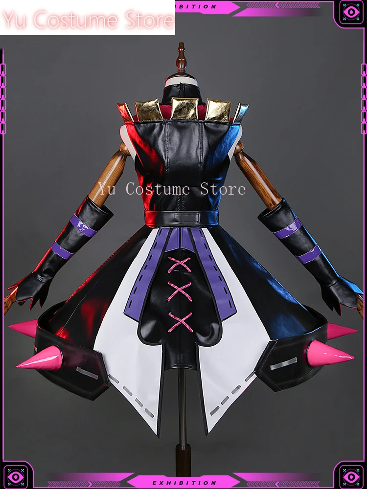 Yu Costume Game LOL Gwen Fight Spirit Awakening Battle Suit Gorgeous Dress Uniform Cosplay Costume Halloween Party Outfit Women