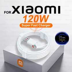 For Xiaomi Original 120W USB Super Fast Charging Cable Redmi Note 10 9 8 mi 15 14 13 12 USB to Type C Charger Phone Accessories