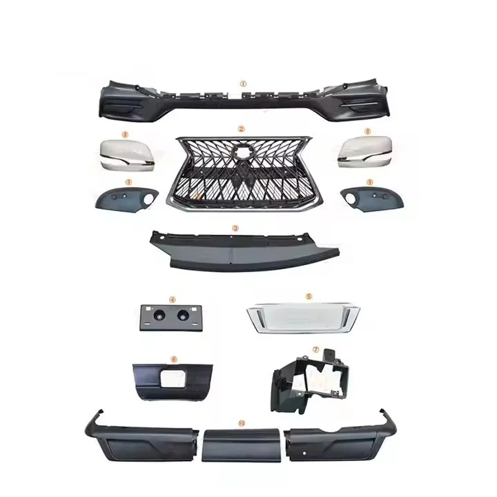

2018 for Lex-us LX570 Limited Edition Bodykit Set Front & Rear Bumper Upgrade Durable Plastic New Condition MG Production