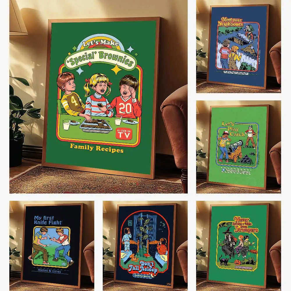 لوحة معلقة ستيفن رودس ملصق فني HD جدار لزج فني مقاوم للماء غرفة المعيشة المنزلية غرفة النوم الديكور الجمالي