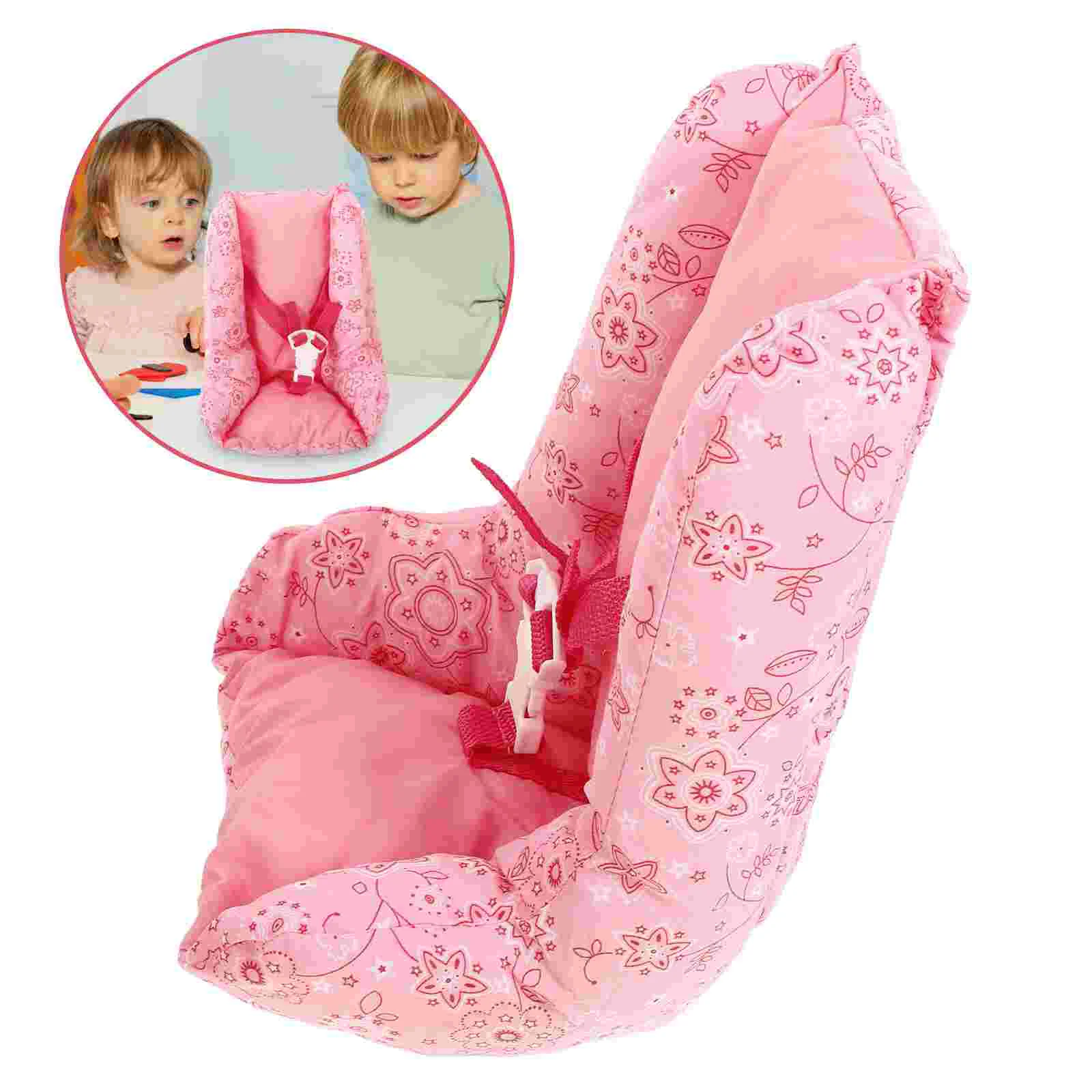 Toys House Safety Seat Small Accessories Car Seats for 2600X2000X1500CM Decor Supply Baby Pink Dolls