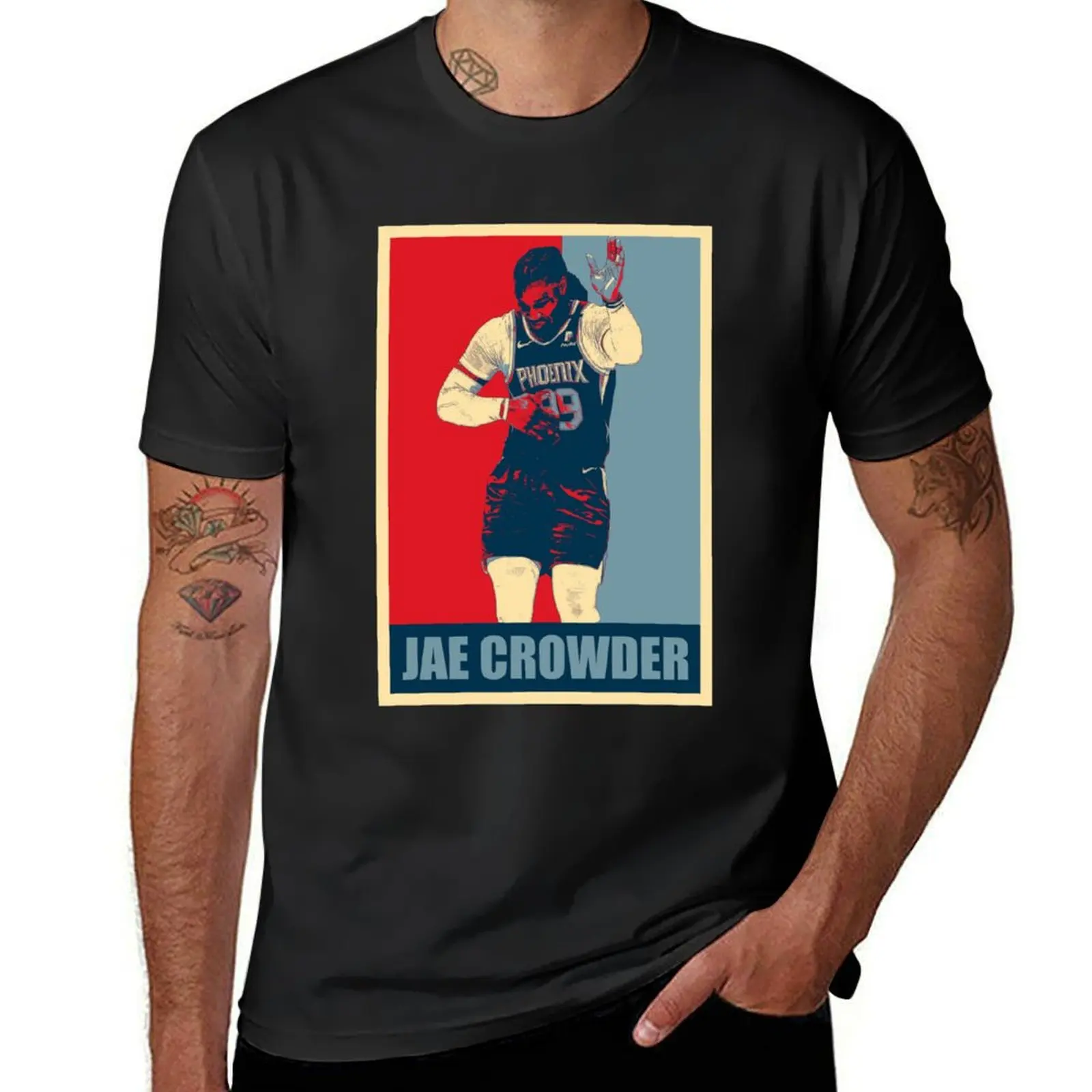 Jae Crowder Hope T-Shirt summer clothes boys animal print blacks men t shirts