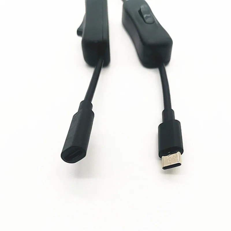 For Raspberry Pi Power Switch,USB C Male to Female Type C Extension Cable Inline On/Off Switch for Raspberry Pi 4