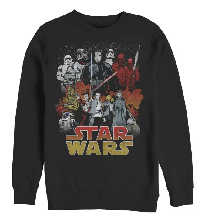 الخيال العلمي حرب النجوم الخيال العلمي الرجال النساء المطبوعة جولة الرقبة هوديي لخريف وشتاء ارتداء اليومي مع الصوف القطن الخالص هوديي