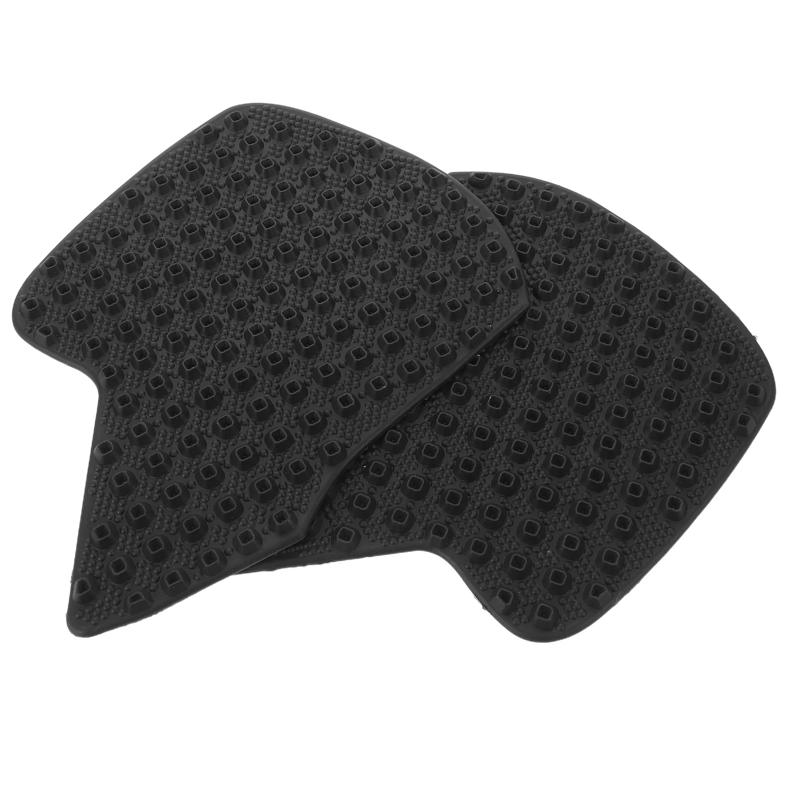 

1 Pair Motorcycle Tank Pad Protector Black Decal 7.23x5.11x0.12in Fuel Tank Scratch Guard Gas Oil Grip Pads Motorcycle