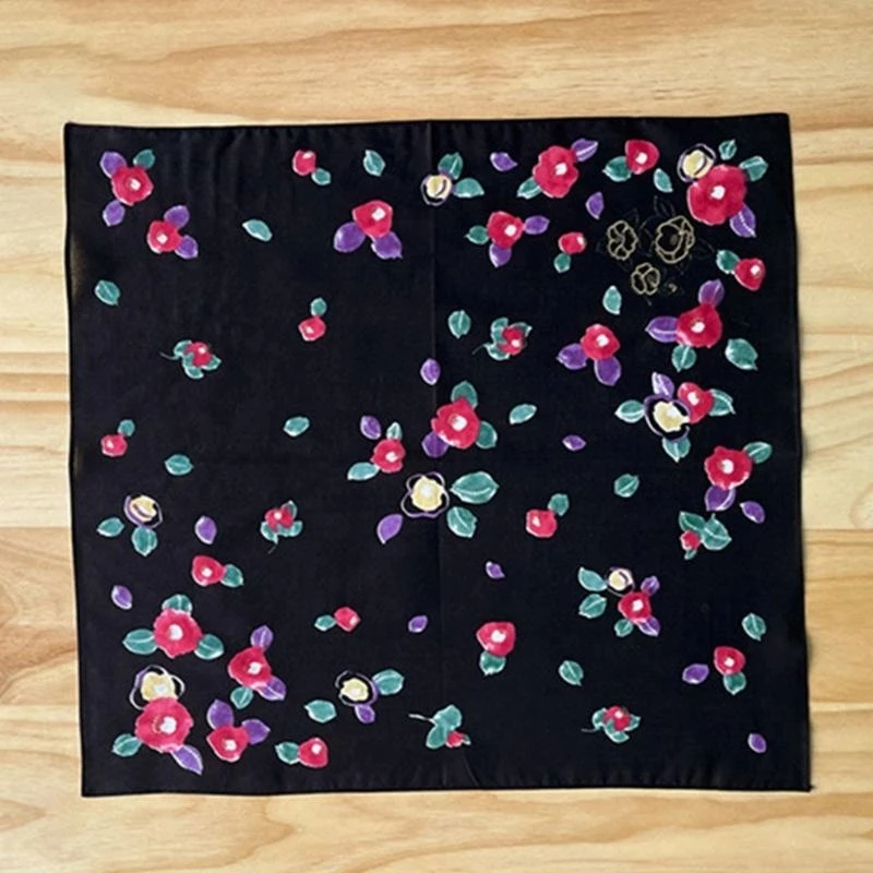 Khăn tay 5asd polyester phụ nữ có thể giặt hoa mẫu hoa Hankie đầy màu sắc cho phụ nữ trưởng thành mẫu ngẫu nhiên