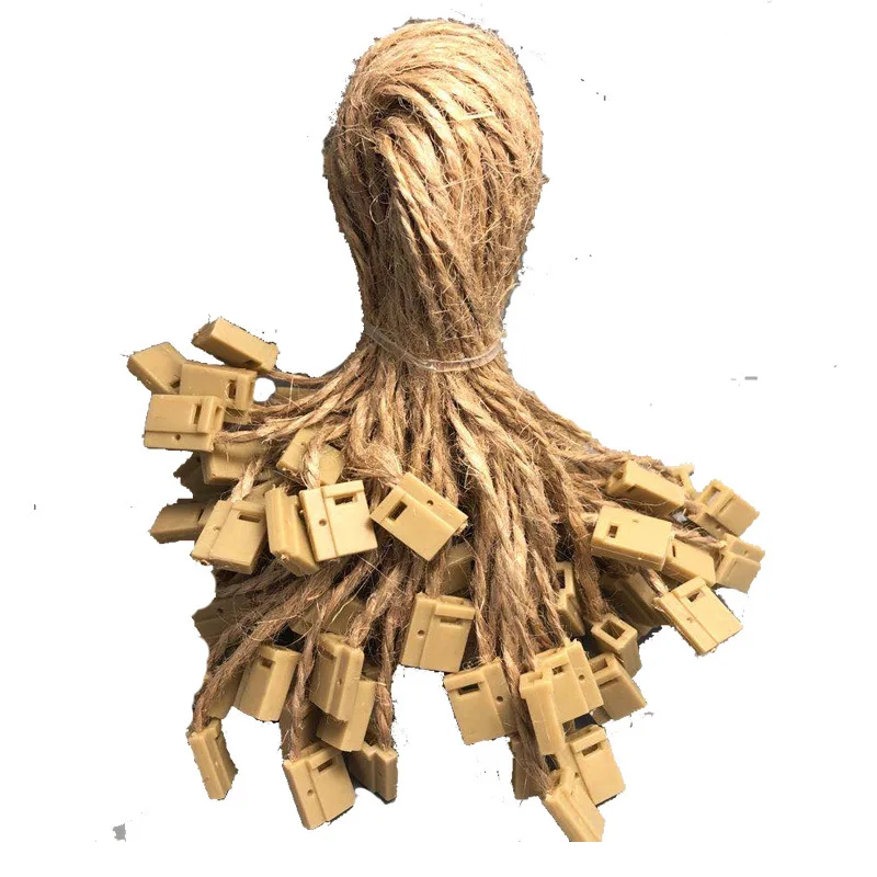 

500 PCS/LOT Jute Hemp Hang Tag String 20cm Jute Hang Tag String Cord for Clothing Tag Hanging Cord Jute String Tag Seal