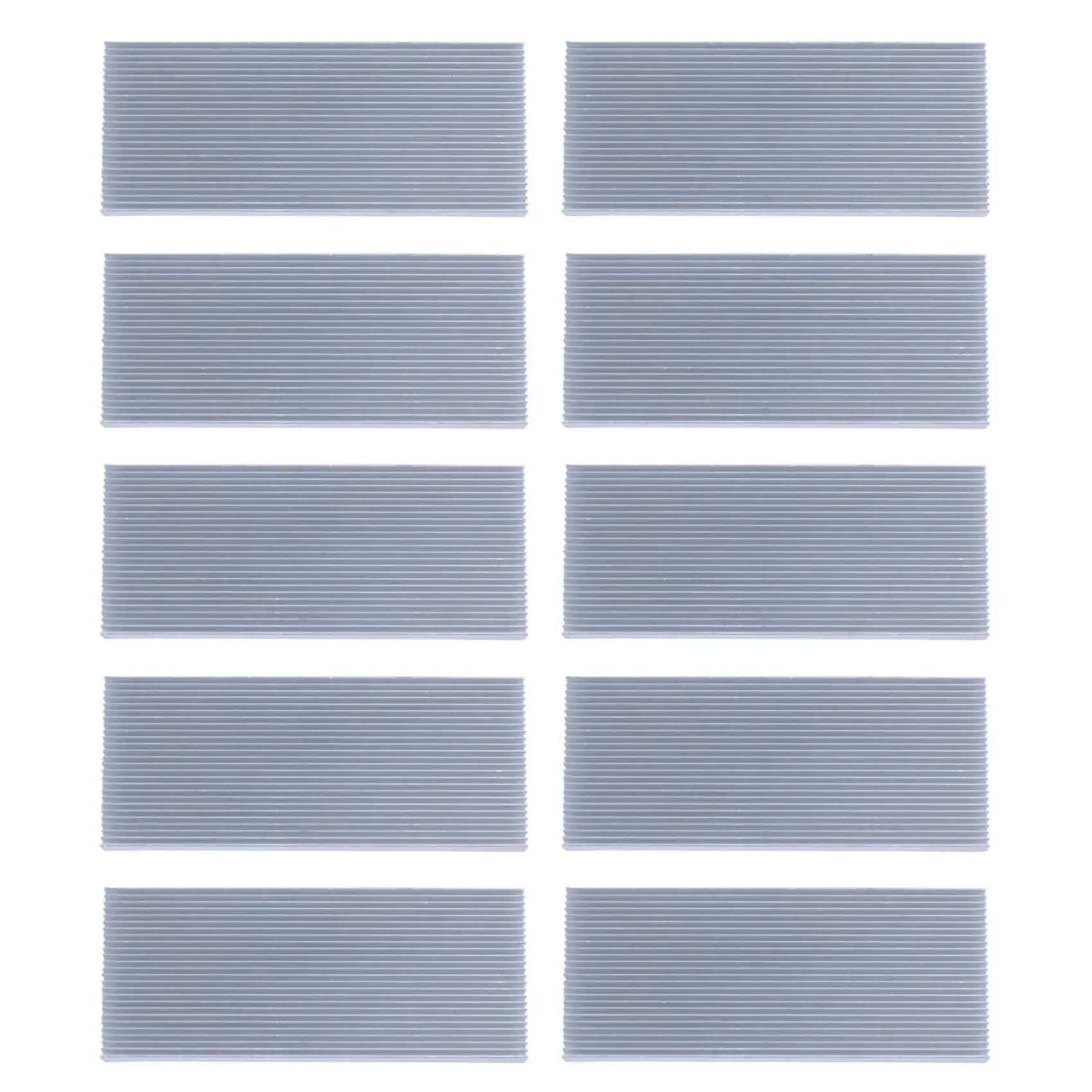 10X Aluminum Heat Sink Heatsink For High Power LED Amplifier Transistor 100X41x8mm New