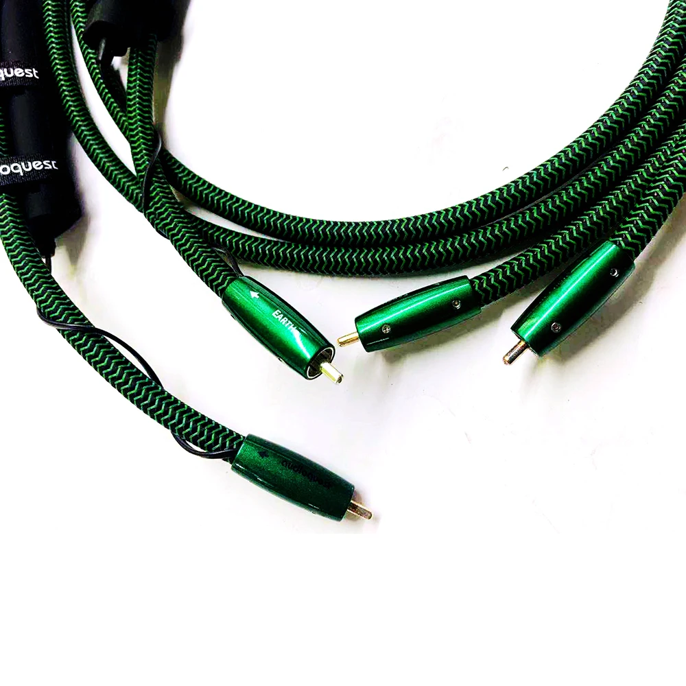 High-End EARTH RCA to RCA Interconnect cable audio With 72V DBS