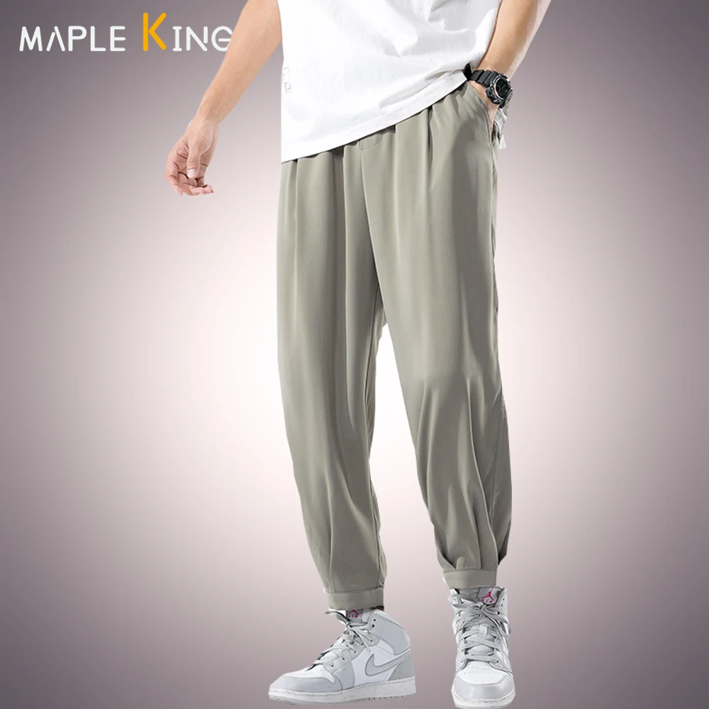 Mùa Xuân Năm 2023 Áo Quần Rộng Dạo Phố Plus Kích Thước 5XL Thời Trang Quần Jogger Pantalones Hombre Vintage Thẳng Hoang Nam