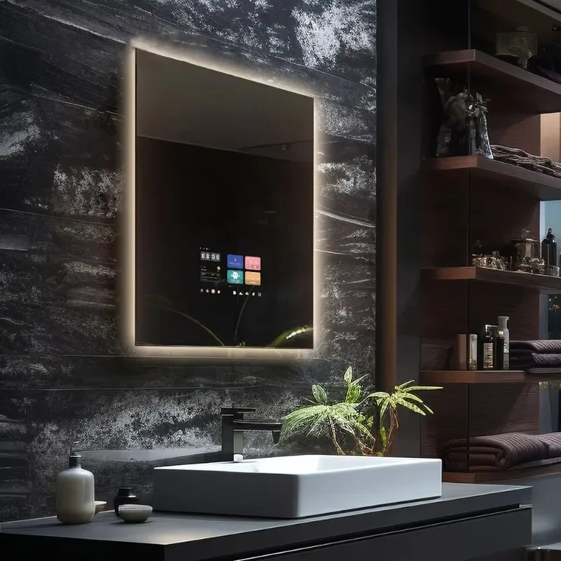 High Quality Vercon AI Mirror Smart Bathroom Mirror Stable Bluetooth Mirror Youtube Spotify Android System